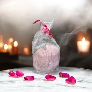 Cejon Pink Mesh Wrap | Faux Pearl Accent | Soft Glam Scarf